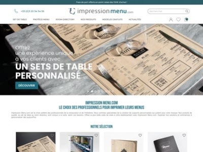 Découvrez notre nouveau site d’impression de menu en ligne !